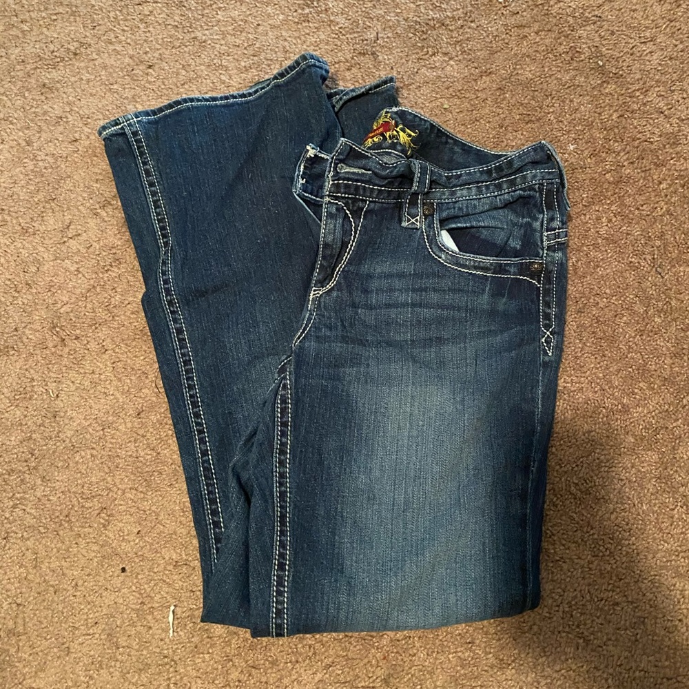 Maurices 13/14 Short Flare Jeans